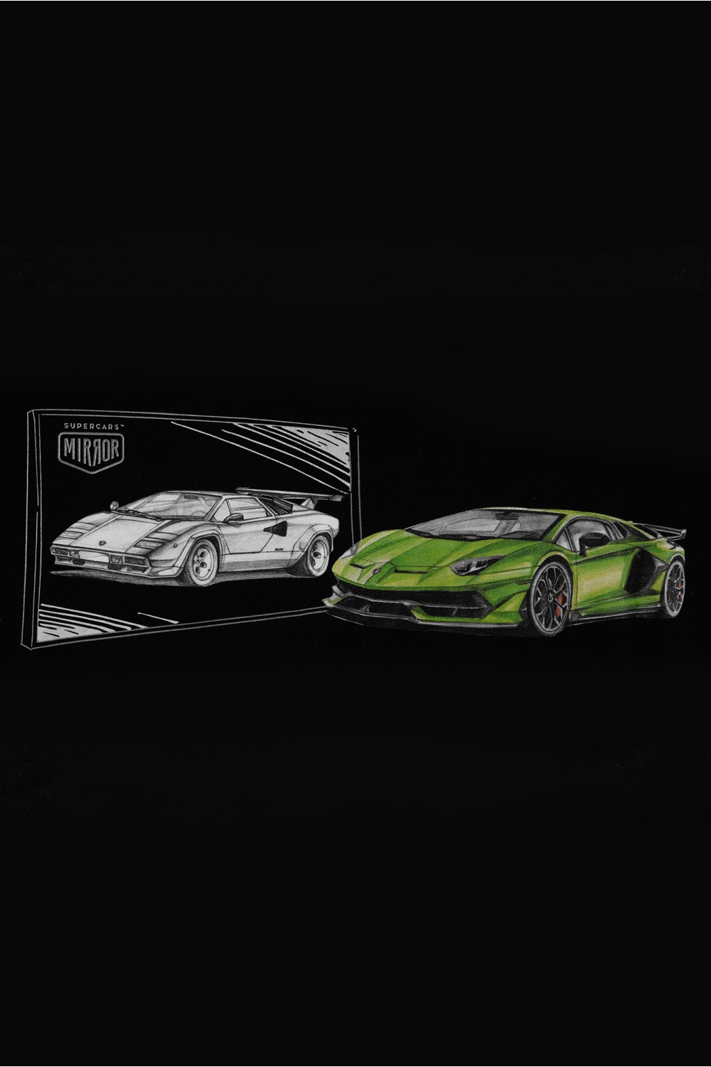 Lamborghini Aventador SVJ – Lamborghini Countach 500S